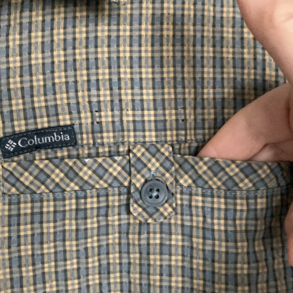 COLUMBIA OMNI-SHADE long sleeve button down men’s shirt. Breathable. Size LG - Picture 3 of 6